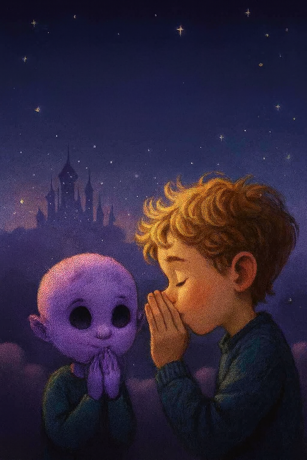 Lukey Buke whispering to Nyari