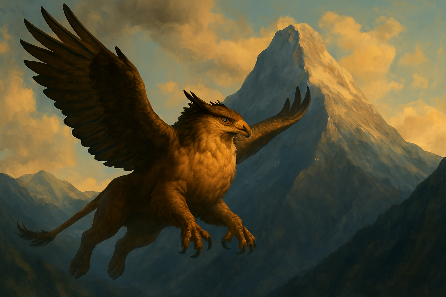 A flying gryphon