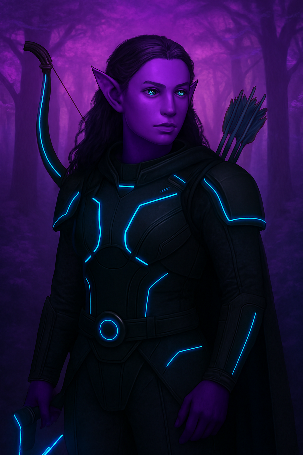 A Velarian holding a futuristic axe