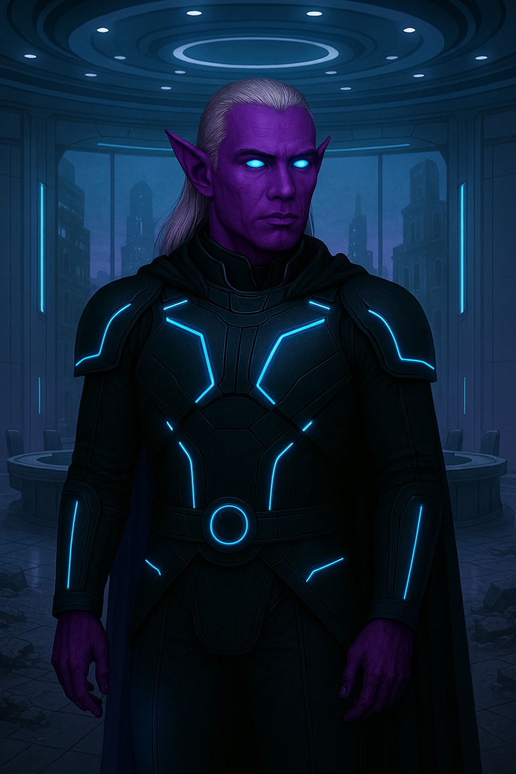 A purple skinned diplomat 