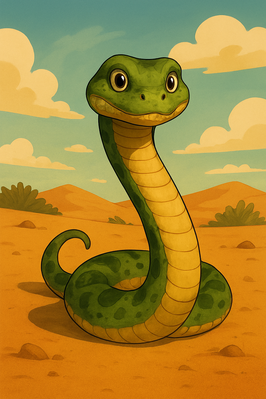A snake looking at you